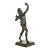 Antique Grand Tour Italian Bronze Sculpture of Dancing Faun of Pompeii For Sale