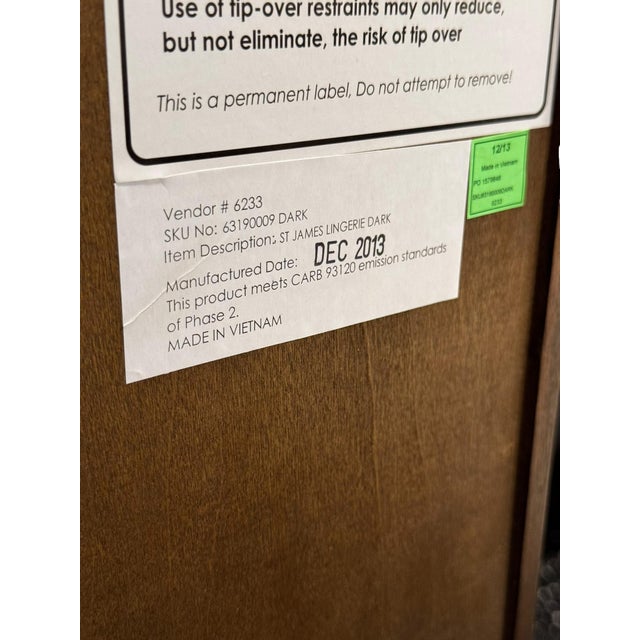 Restoration Hardware 1990s Restoration Hardware 6 Drawer Dresser For Sale - Image 4 of 4