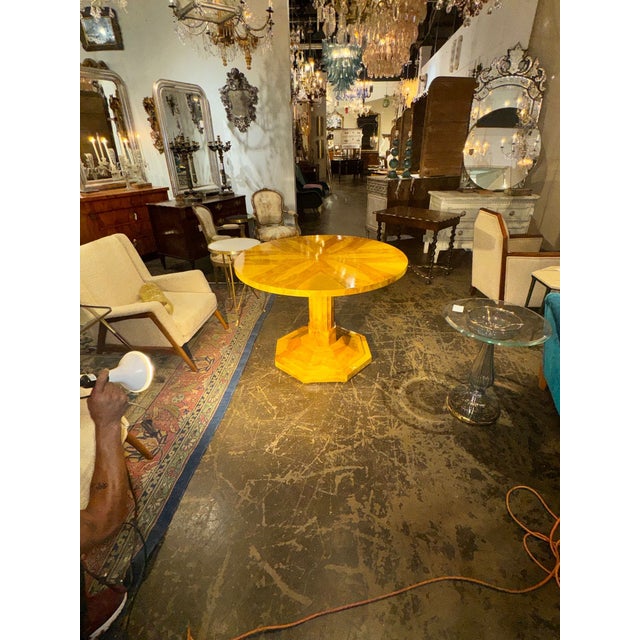 Wood Biedermeier Design Walnut Center Table For Sale - Image 7 of 7