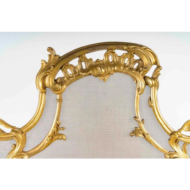 Louis XV Style Ormolu Fire Screen For Sale - Image 3 of 9