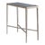 Modern History Texture Chairside Table - Antique Aluminum For Sale