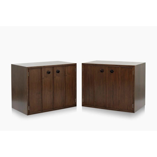 Mid 20th Century 1950s Floating Cabinets by Edward Wormley for Dunbar - Set of 2 For Sale - Image 5 of 12