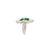 Natural Zambian Emerald 1.86cts & Diamond 2.95cts Ring in 18k Gold For Sale - Image 13 of 18