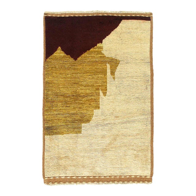 Multi Color Fine Hand Knotted Moroccan Rug For Sale