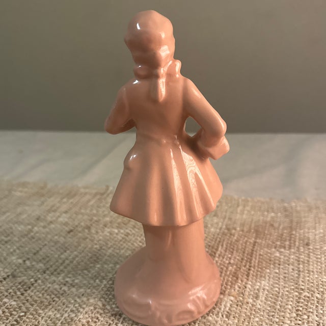 Traditional Edwardian Figure of a Man Pastel Pink For Sale - Image 3 of 6