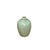 This elegant ceramic vase showcases a classic ovoid form, characterized by its smooth, rounded shoulders that taper gently...