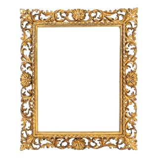 Antique Italian Giltwood Florentine Mirror, 1800s For Sale