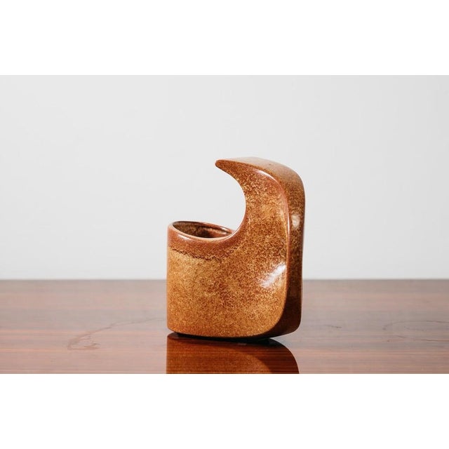 Bertoncello 977 Glazed Ceramic Vase by Roberto Rigon, 1970 For Sale - Image 4 of 15