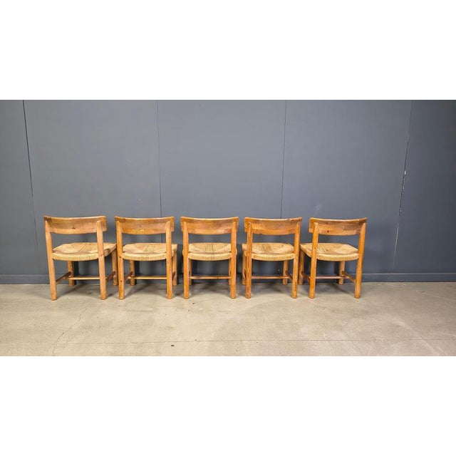 Wood Pine Wood Dining Chairs by Rainer Daumiller for Hirtshals Savvaerk, 1970s, Set of 5 For Sale - Image 7 of 17