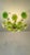 Glass Vintage Green Murano Styled Glass Flush Mount Chandelier Floral Ceiling Light – Hand Painted 1970s For Sale - Image 7 of 11