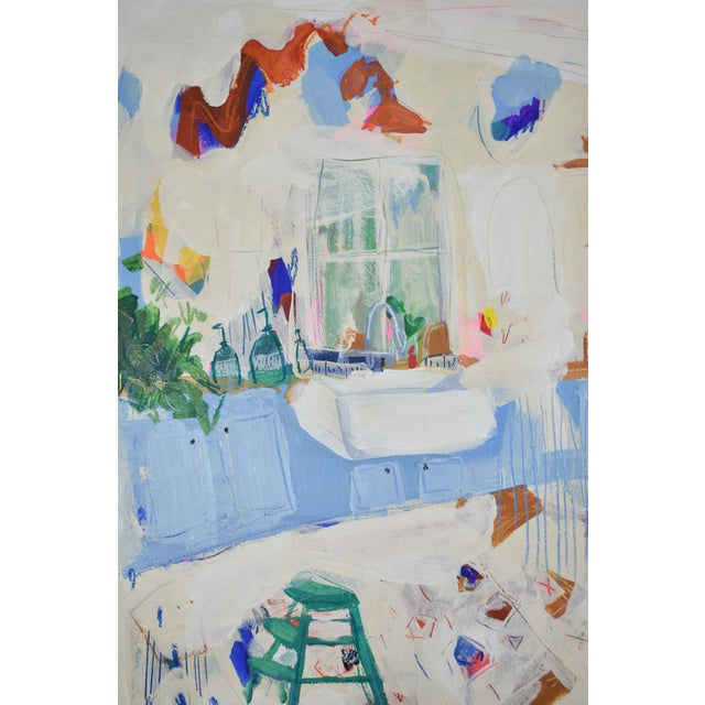 Abstract Figuration Painting by Daisy Faith Titled Making Memories For Sale - Image 4 of 6