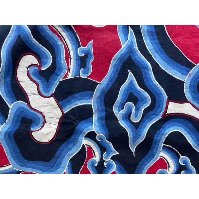 Mid 20th Century Vintage Cloud Design Batik from Java Indonesia For Sale - Image 5 of 12