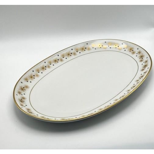 Vintage Mid-Century Modern Edelstein Bavaria Set of Two Oval Platters "Starlight" Pattern For Sale - Image 10 of 18