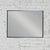 Handsome vintage MCM (a.k.a. Mid-Century Modern) to Modern wall mirror composed of a silver anodized aluminum rectangular...