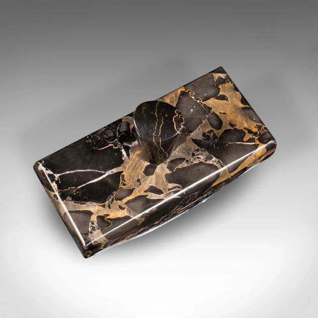 Stone 1930's Art Deco Vintage Ink Blotter For Sale - Image 7 of 9