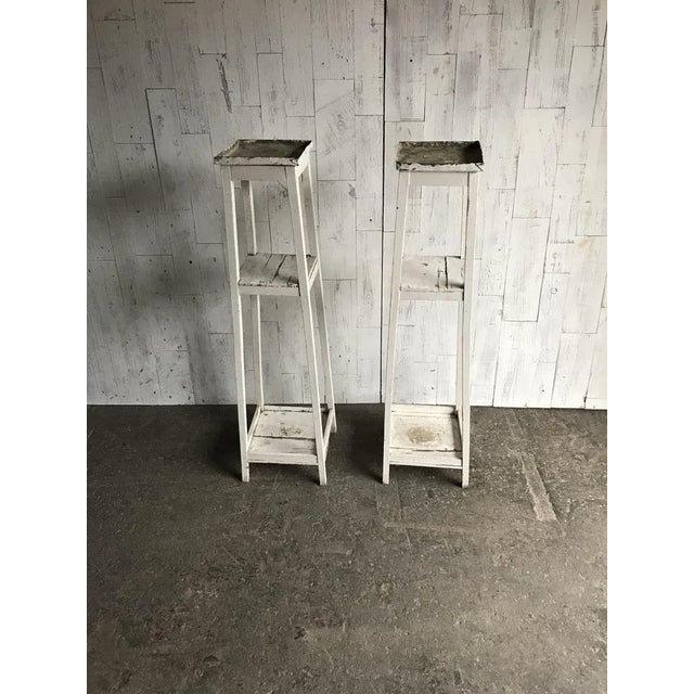 Wooden Plant Stands, Set of 2 For Sale - Image 3 of 8