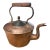 Antique Copper Tea Kettle With Acorn Tipped Lid For Sale