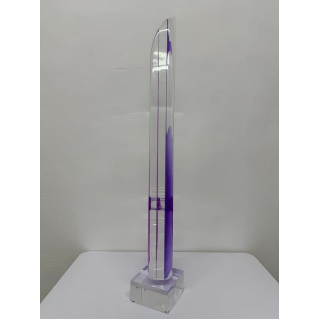 Van Teal Multi-Color Abstract Acrylic Table or Floor Sculpture, 1980s For Sale In Miami - Image 6 of 16
