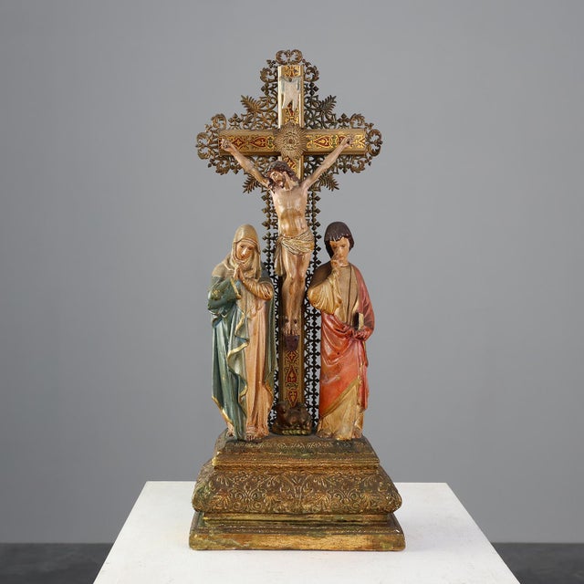 19th Century Neo‑Gothic Crucifix, France For Sale - Image 15 of 15