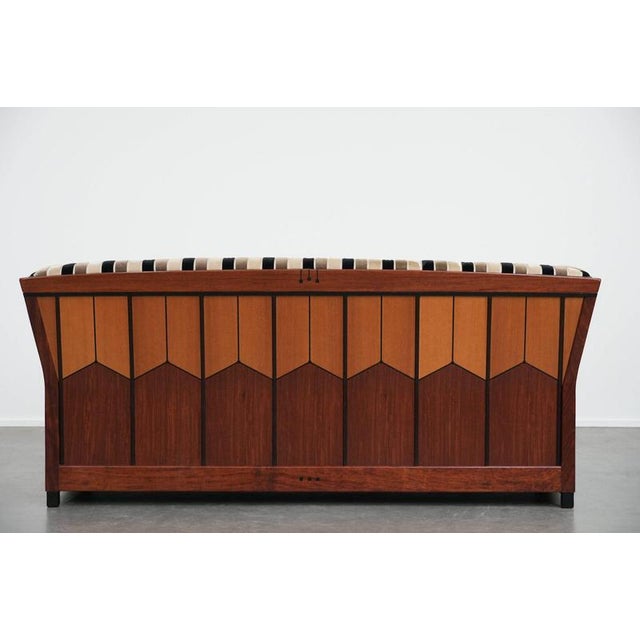 Art Deco Decoforma Series 2.5-Seater Sofa with Woodwork and Fabric Upholstery from Schuitema For Sale - Image 3 of 18
