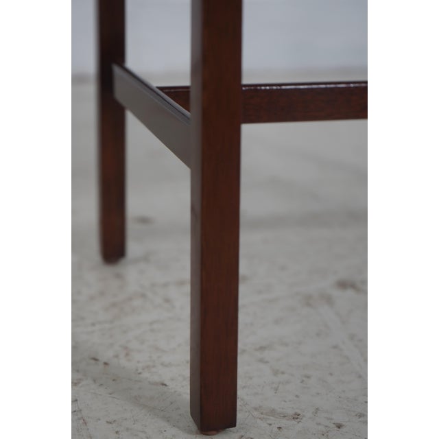 Baker Inlaid Mahogany Flip Top Box Stand For Sale - Image 12 of 17