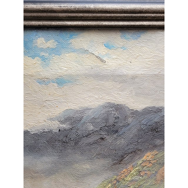 California Mountain Landscape With Cows by Carl Henrik Jonnevold (1856-1955) For Sale - Image 10 of 11