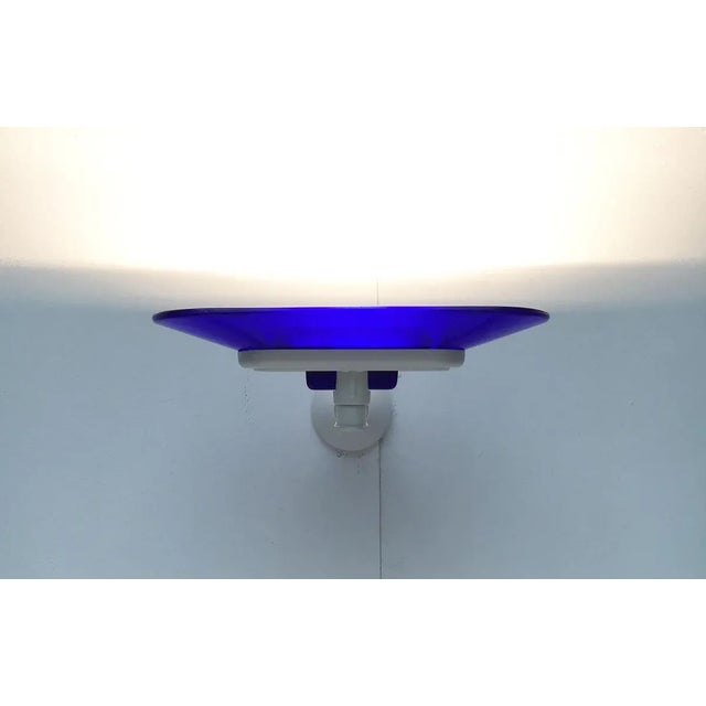 Postmodern Vintage Italian White Jill Sconces by Perry King, S. Miranda, G. Arnaldi for Arteluce, Set of 2 For Sale - Image 3 of 18