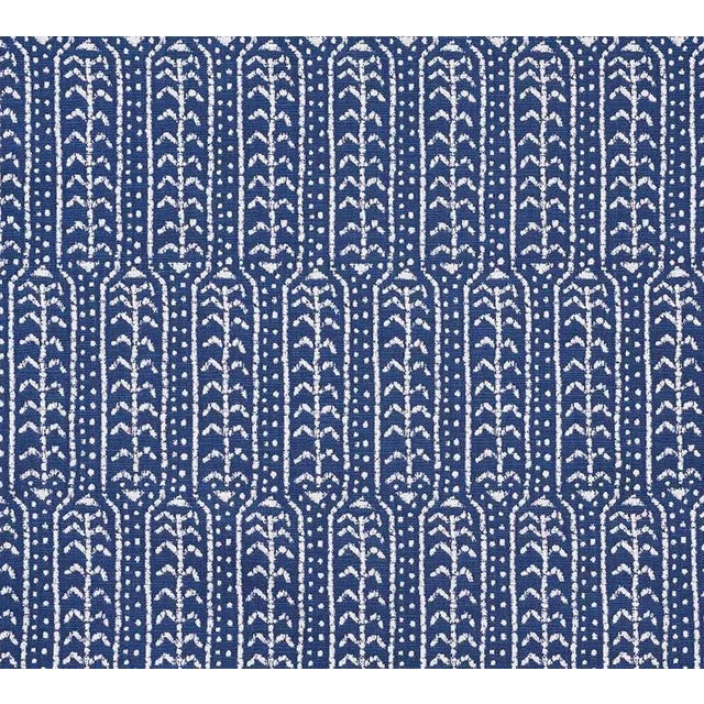 Sample - Schumacher Zonda Indoor & Outdoor Fabric in Indigo For Sale