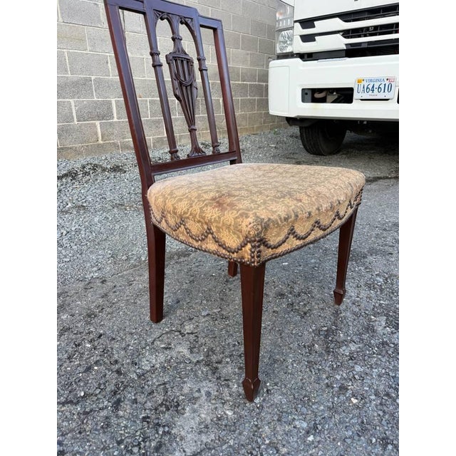 Antique Federal Mahogany Square Shield-Back Side Chair For Sale In Washington DC - Image 6 of 16