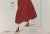 Figurative 1940s French Fashion Sketch of Red Astrakhan Trim Coat For Sale - Image 3 of 4