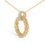 Haus of Brilliance Gold Vermeil 1/10 Cttw Diamond Bold Pendant Necklace For Sale - Image 4 of 4