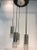 Fontana Arte Style Italian 1970s Five Light Pendant Chandelier For Sale - Image 4 of 7