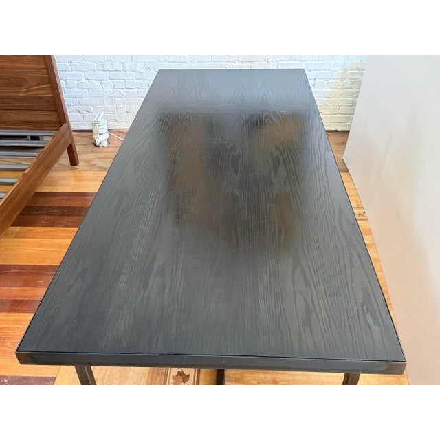 Bespoke Wood + Metal Dining Table For Sale - Image 4 of 12