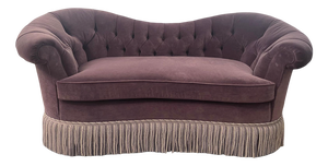 Custom-Made Victorian Loveseat by Baker Furniture