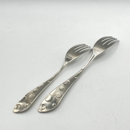 Spode “Baking Days” Stainless Flatware: Service for 11 (Rare “Polka Dot” Pattern) 57 Total Pieces For Sale - Image 10 of 18
