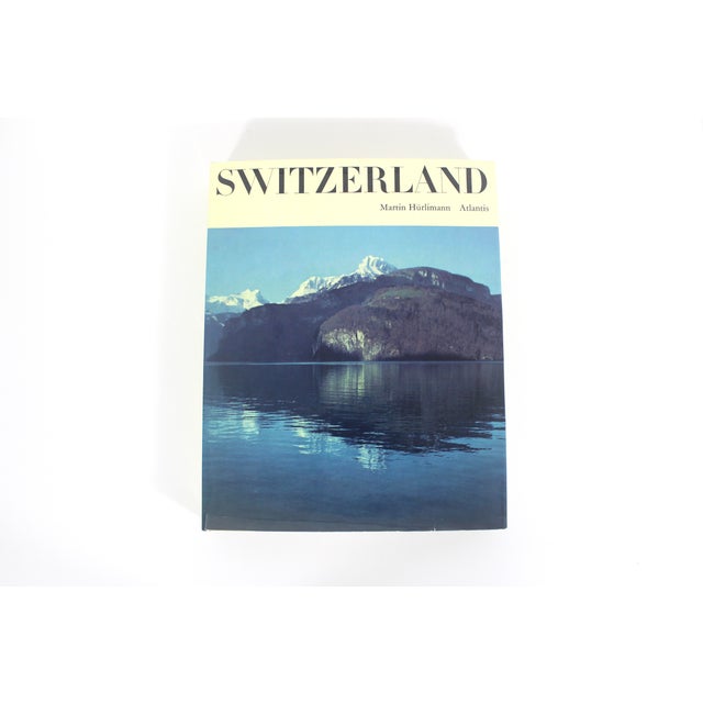 1972 Switzerland English Version Martin Hürlmann Large hard cover coffee table book with a fabulous turmeric coloured...