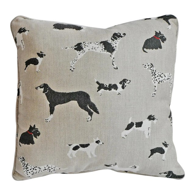 Dog Days Outdoor Pillow 18" X 18" For Sale