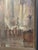 Antique Church Interior, Oil on Canvas, Signed For Sale - Image 4 of 8