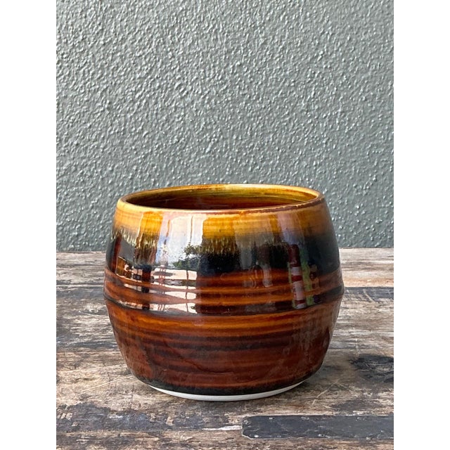 Mid-Century Modern Vintage Handcrafted Studio Pottery Bowl For Sale - Image 3 of 18