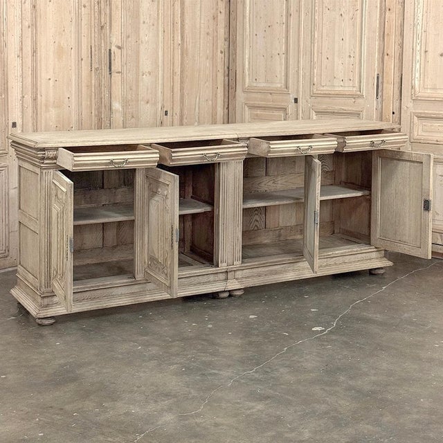 19th Century Louis XIV Style Stripped Oak Buffet For Sale - Image 14 of 18