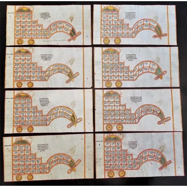 17c Set of 8 Paintings From a Yantra For Sale In Dallas - Image 6 of 13