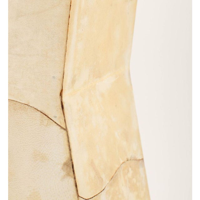 Off-white Jean-Michel Frank Style Goatskin Table Lamp For Sale - Image 8 of 10