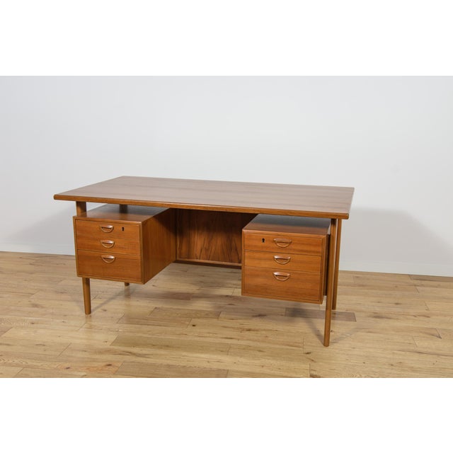 Mid-Century Modern Freestanding Teak Desk by Kai Kristiansen for Feldballes Møbelfabrik, 1960s For Sale - Image 17 of 17