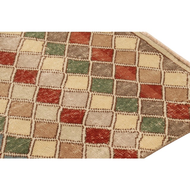 Traditional Vintage Turkish Runner, Mosaic-Inspired Multicolor Geometric Design - Rug & Kilim For Sale - Image 3 of 7