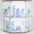 White A Pair of Vintage Hand-Painted Blue and White Imitation Dutch Tile Landscape Tea Can Table Lamps For Sale - Image 8 of 14