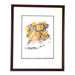 Limited Edition Print “Chabazite Lane Quarry Northfield Ma.” Signed and Numbered Fredrick C. Wilda 3/30