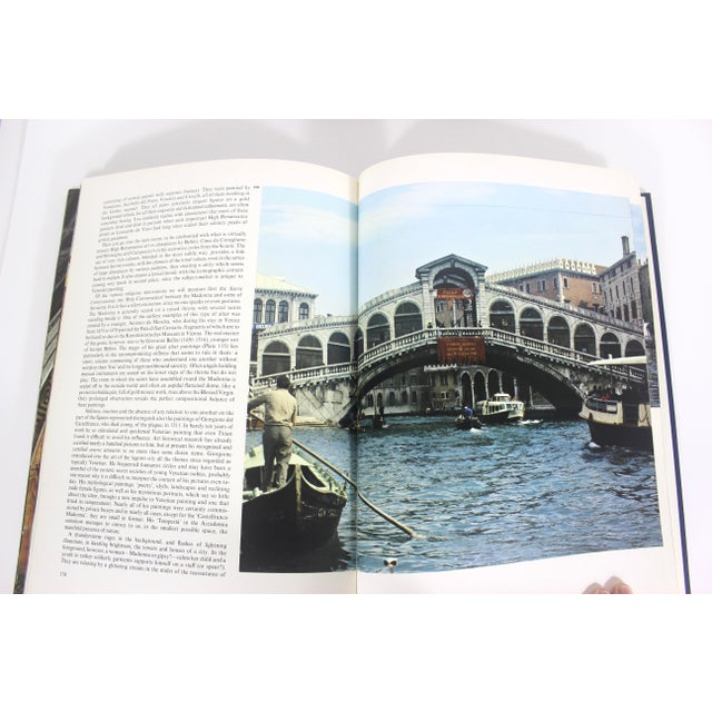 1978 Famous Italian Cities Florence Rome Venice Hard Cover Coffee Table Book Italian Travel With Dust Jacket Dark Blue Gold For Sale - Image 13 of 13
