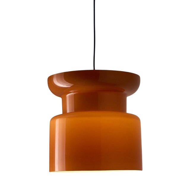 Pendant in Caramel Acrylic attributed to Filippo Mariucci for Guzzini, 1960s For Sale