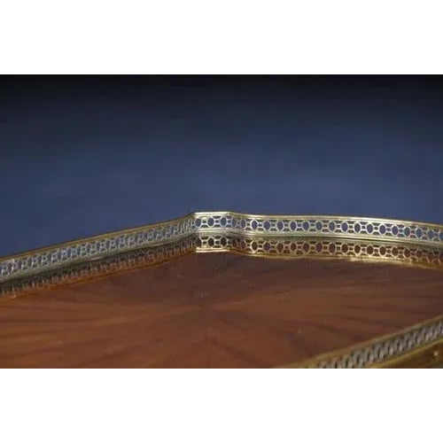 French Side Table / Shelf in the style of F. Linke For Sale - Image 5 of 8