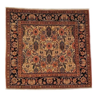 1970s Square Persian Heriz , 6'3" X 6'8" For Sale